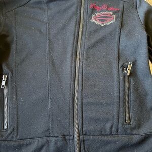 Harley-Davidson Black Jacket girls M 7/8